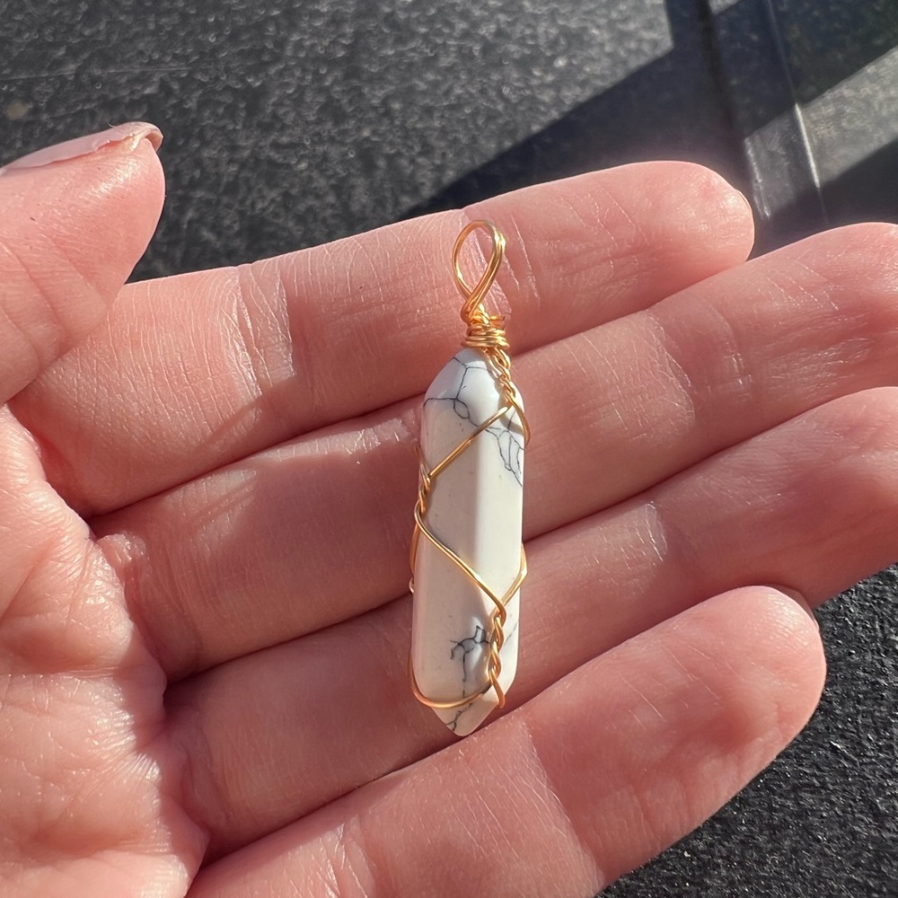 Howlite Crystal Handmade Pendant